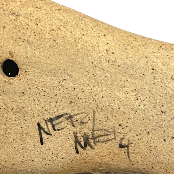 Vintage Signed Netzi Mexico Sandstone Pottery Bird Figurine Acapulco Souvenir - Picture 9 of 9